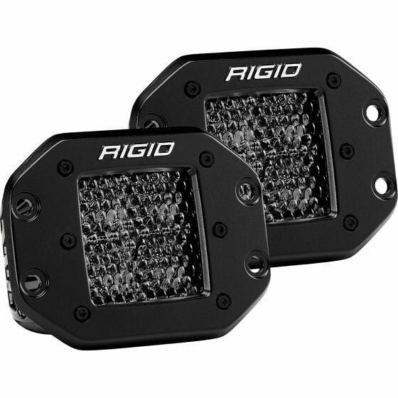 D-series Pro Spot Diffused Midnight Flush Mount (pair) - Rigid Industries