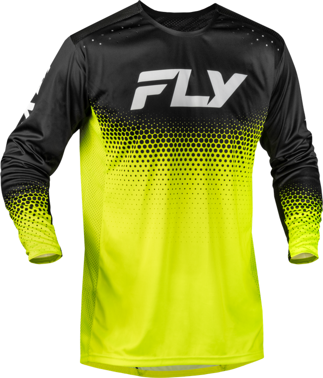 Fly Racing - Rayce Sonar Bicycle Jersey Hi-vis/black/white 2x - 380-0542X
