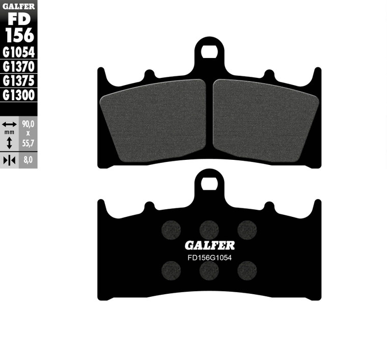 Galfer - Brake Pads Semi Metallic Fd156g1054 - FD156G1054