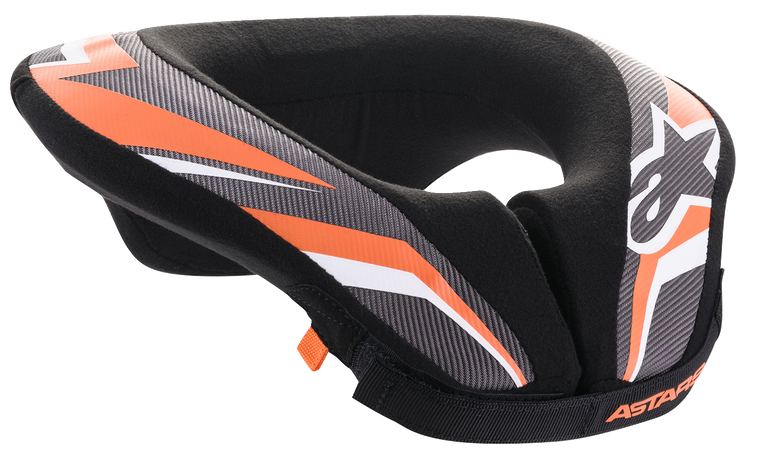 Alpinestars - Youth Sequence Neck Roll - Black/Anthracite/Orange - S/M - Youth Sequence Neck Roll - 6741018-148-SM