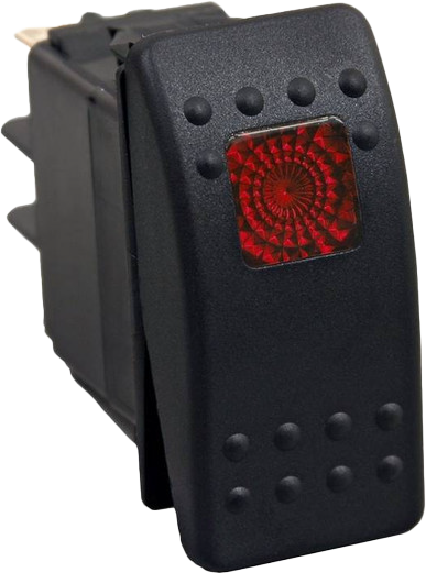 Open Trail - Lighted Rocker Switch Red - SM106-005R
