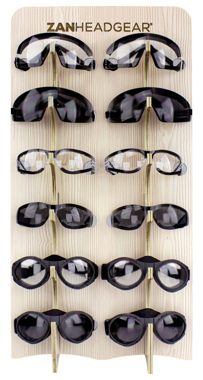 Bobster - Zan Rider Sunglasses/goggles Assortment, 12-piece Set - EZRIDER25