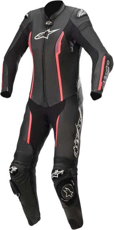 Alpinestars - Stella Missile 1-Piece Suit - Black/Pink - US 12 / EU 48 - Stella Missile 1-Piece Suit - 3180122-1838-48