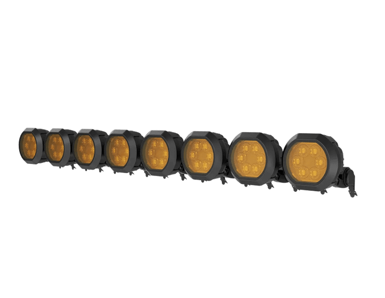 Hexcore Lighting Ford Bronco 50" Hero Light Bar Kit (front Windshield) (eight 6" Pod Lights)