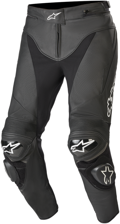 Alpinestars - Track v2 Leather Pants - Black - US 36 / EU 52 - Track v2 Leather Pants - 3129019-10-52
