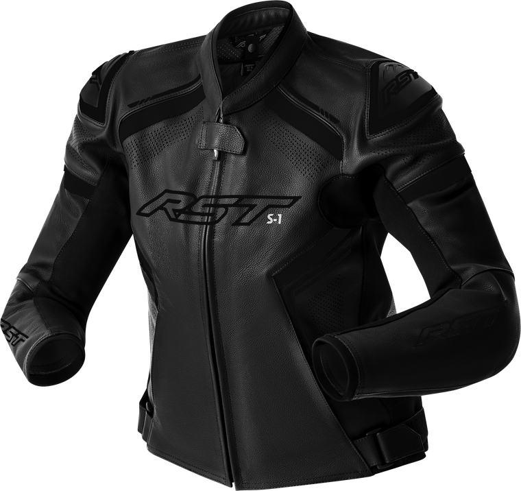 Rst - Womens S1 D3o Leather Jacket Black/black Md - 103626BLK-12