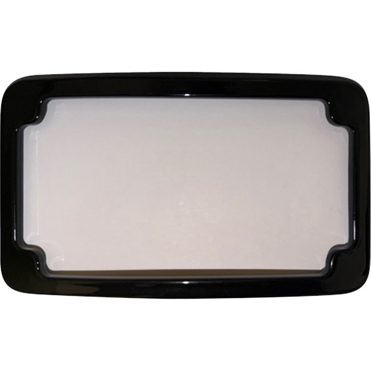 Cycle Visions - License Plate Frame - Curved - Black - No Light - Unv - CV4618B
