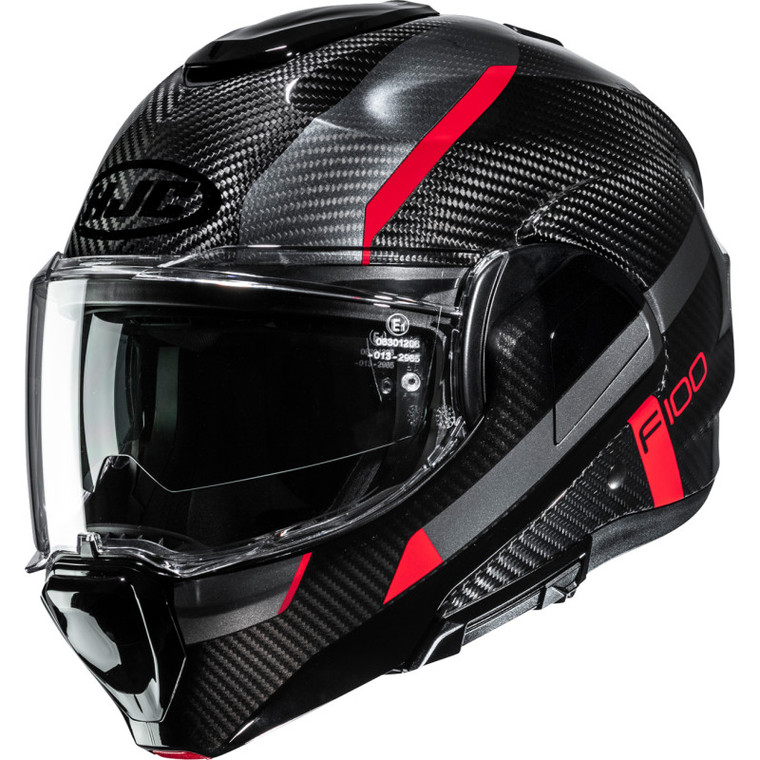 Hjc - Helmet F100 Carbon Askan Mc1 Xs - EB20NUS3201V