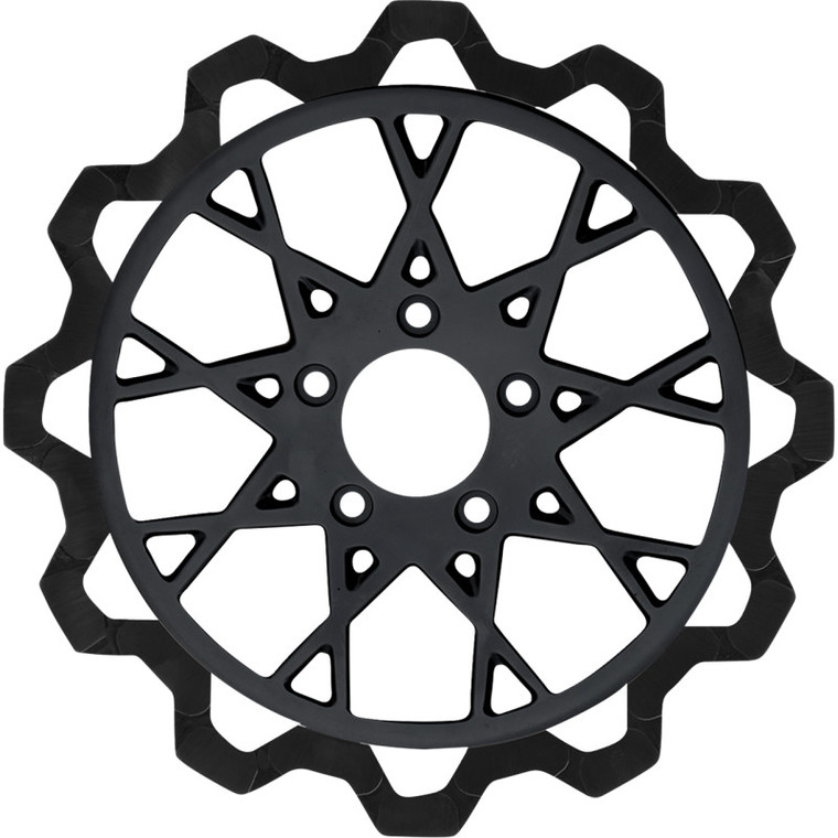 Lyndall Racing Brakes Llc - Brake Rotor - Frnt - Bowtie Blk 13" - Gemini Cntr - Tour - 4105-5101