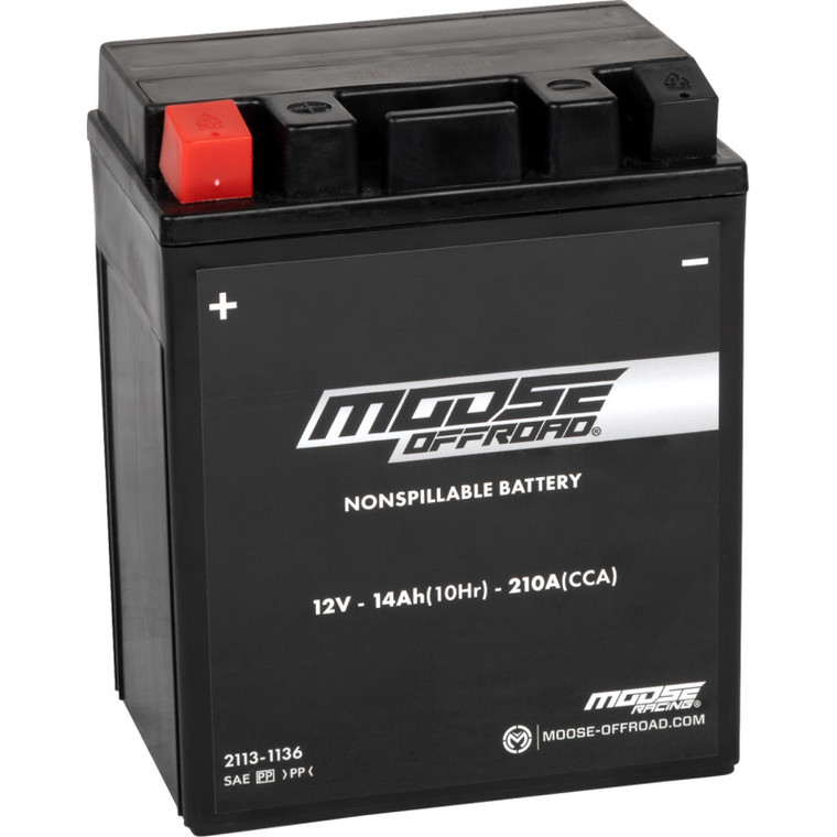 Moose Offroad - Battery Moose Ptx14ah - 300758-MSE-US