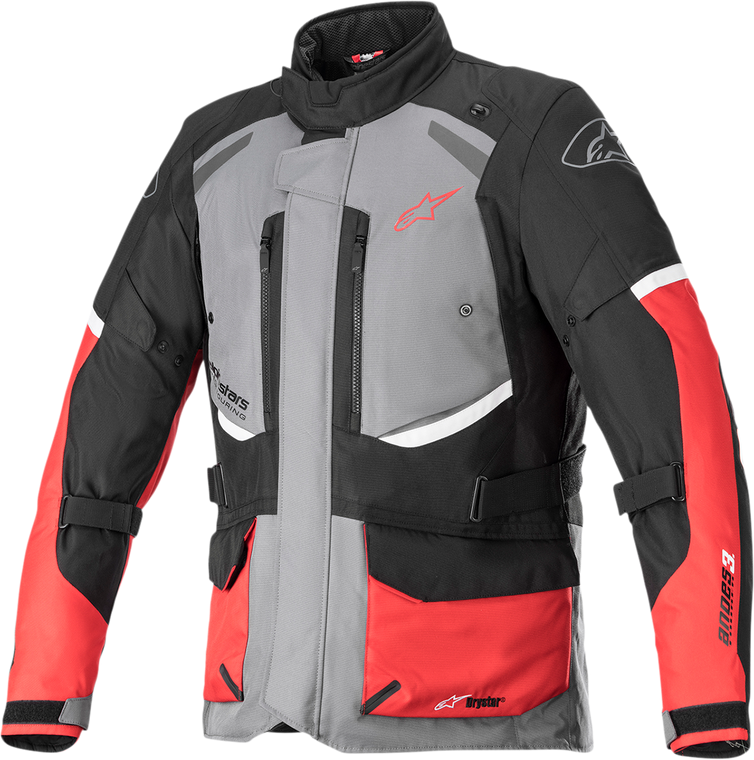 Alpinestars - Andes v3 Jacket - Gray/Black/Red - Large - Andes v3 Jacket - 3207521-9018-L