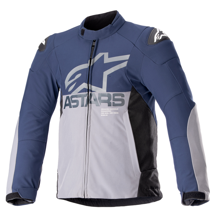 Alpinestars - SMX Waterproof Jacket - Navy/Gray - Small - SMX Waterproof Jacket - 3206523-7161-S