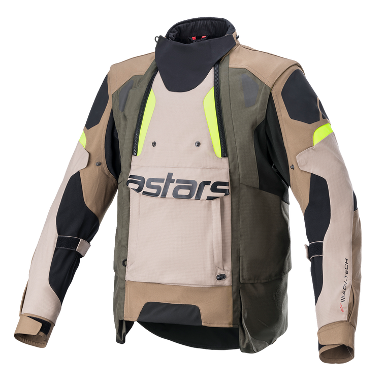 Alpinestars - Halo Drystar Jacket - Black/Sand/Yellow - 3XL - Halo Drystar Jacket - 3204822-865-3X