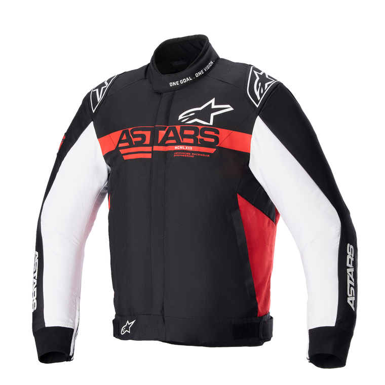 Alpinestars - Monza Sport Jacket - Black/Red/White - 2XL - Monza Sport Jacket - 3306723-1342-2X