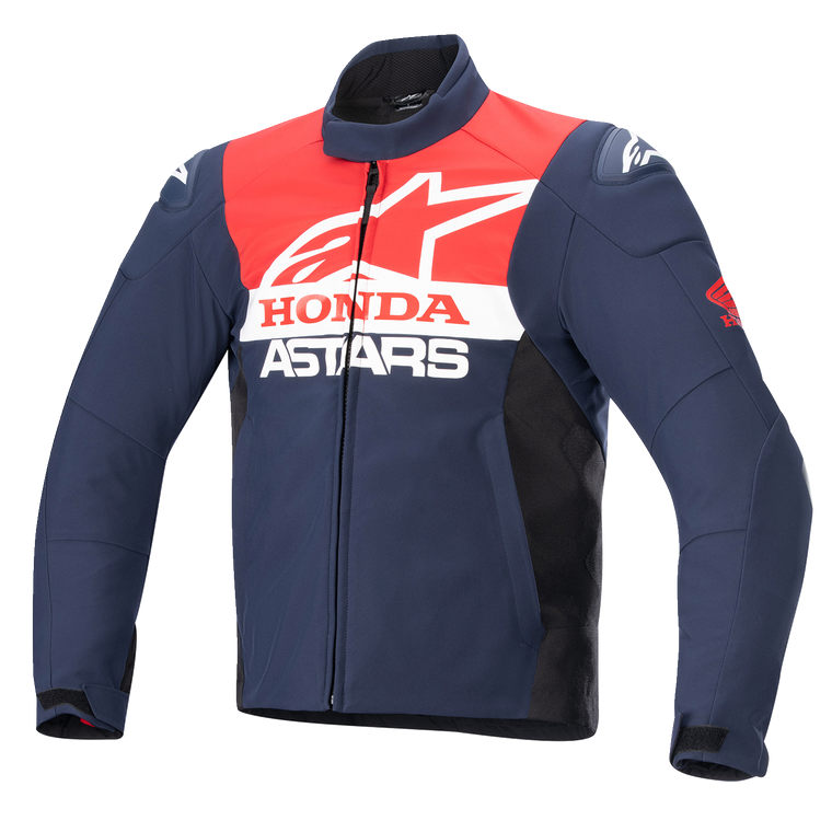 Alpinestars - Honda SMX Waterproof Jacket - Blue/Black/Red - Large - Honda SMX Waterproof Jacket - 3206223-7163-L