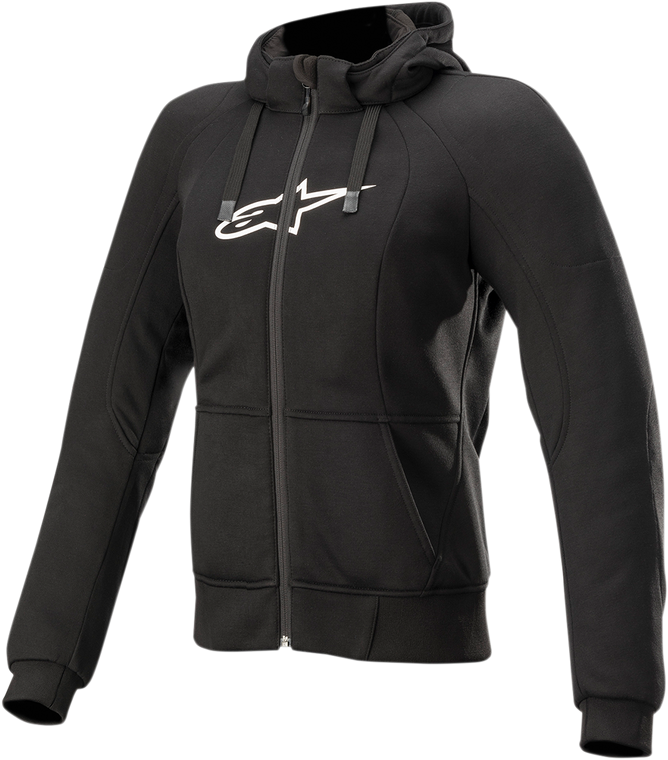 Alpinestars - Stella Chrome Sport Jacket/Hoodie - Black - Large - Stella Chrome Sport Hoodie - 4210920-10-L