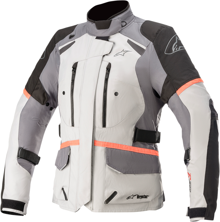 Alpinestars - Stella Andes v3 Jacket - Gray - Large - Stella Andes v3 Drystar Jacket - 3217521-9193-L