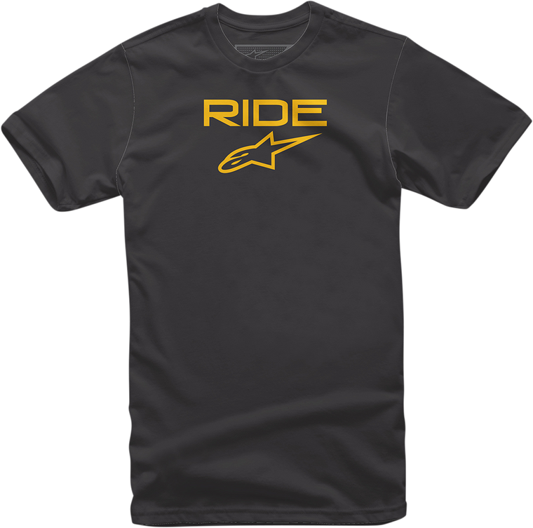 Alpinestars - Ride 2.0 T-Shirt - Black/Yellow - Medium - Ride 2.0 T-Shirt - 1038720001050M