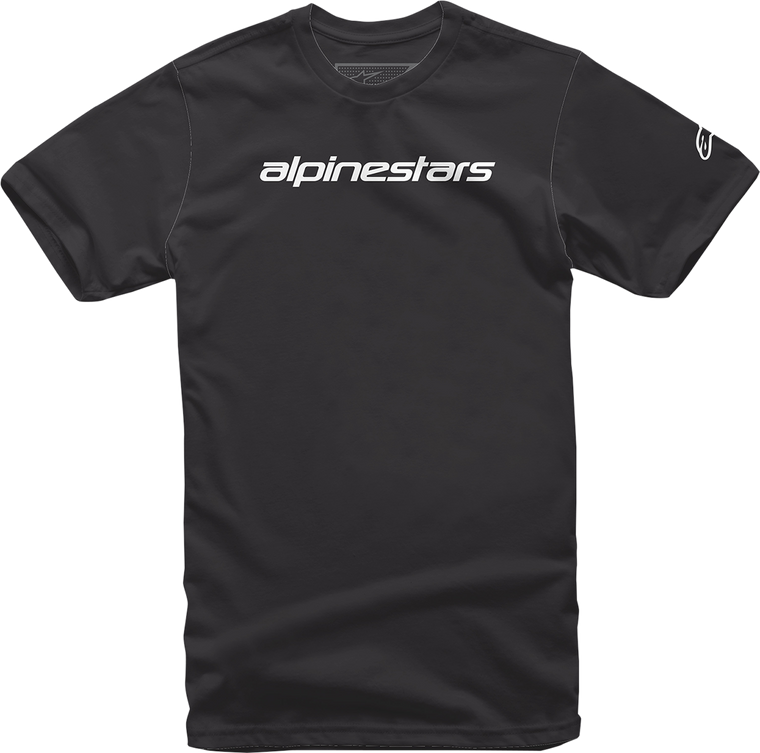 Alpinestars - Linear Wordmark T-Shirt - Black/Gray - Large - Linear Wordmark T-Shirt - 1212-720201011L