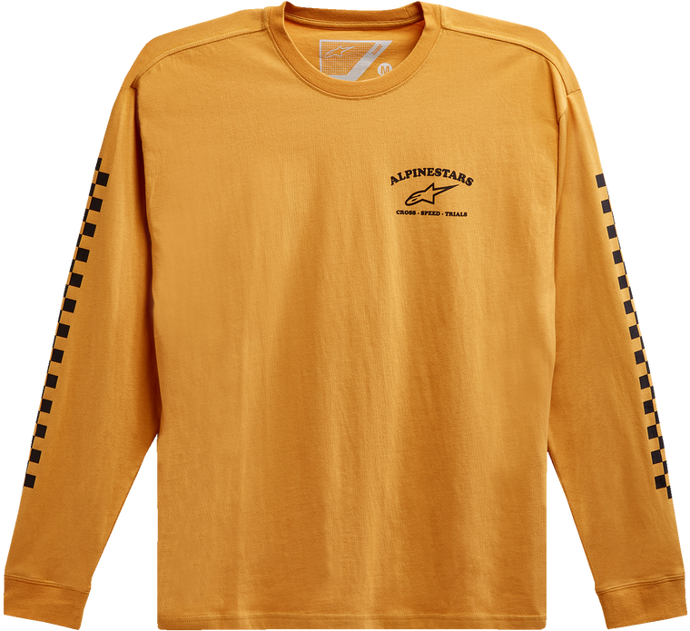 Alpinestars - Sunday Long-Sleeve T-Shirt - Gold - XL - Sunday Long-Sleeve T-Shirt - 12137184059XL