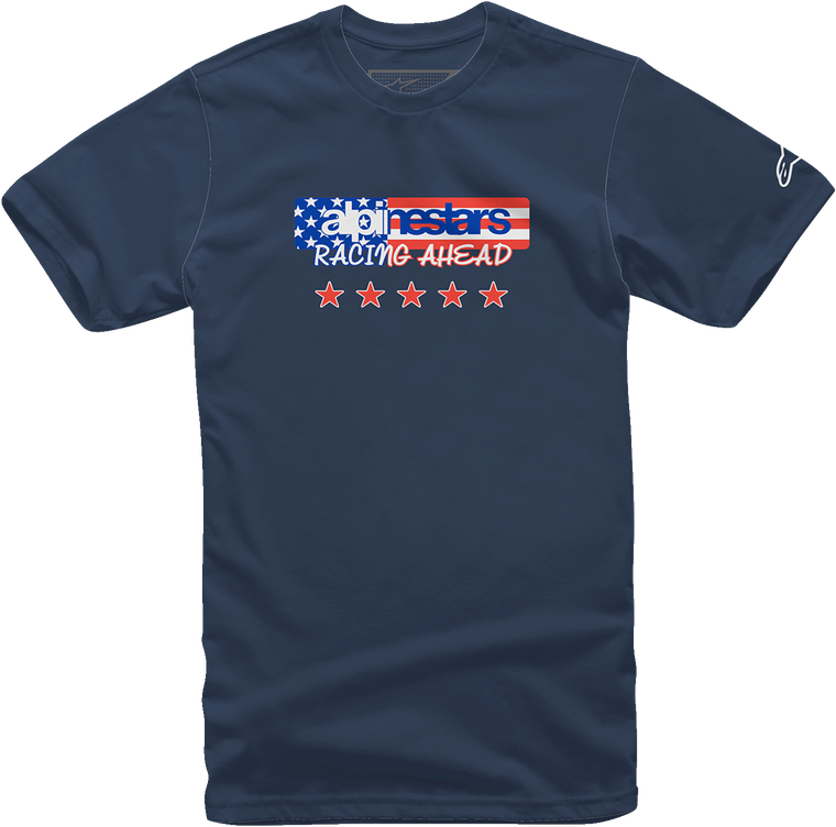 Alpinestars - USA Again T-Shirt - Navy - Medium - USA Again T-Shirt - 12137261070M