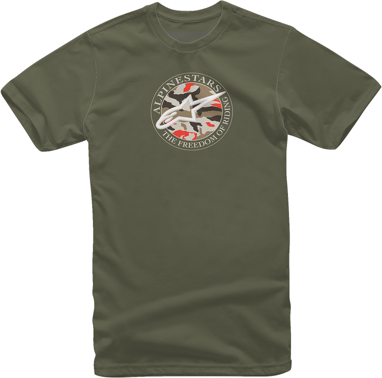 Alpinestars - Dot Camo T-Shirt - Military - Medium - Dot Camo T-Shirt - 121372660690M