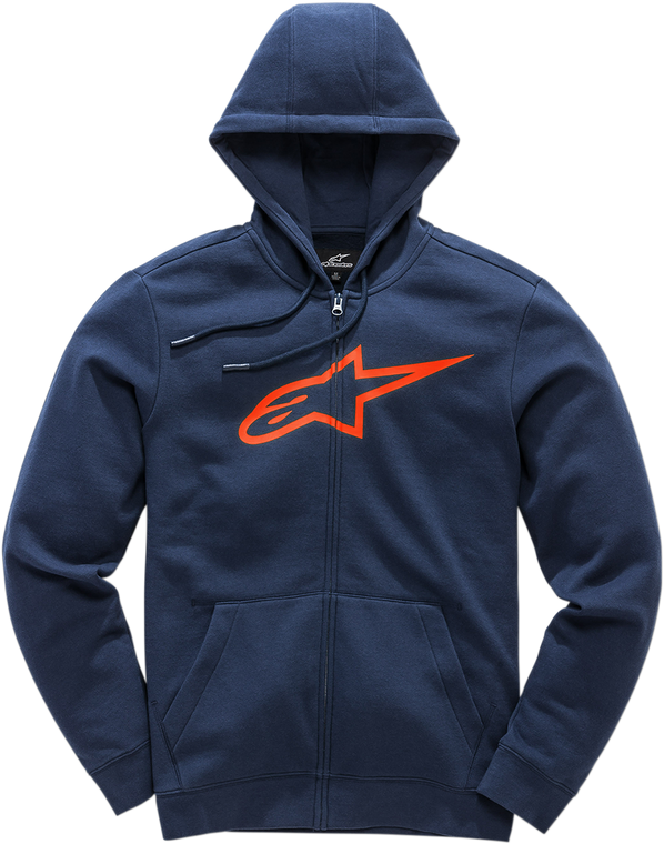 Alpinestars - Ageless 2 Zip Hoodie - Navy/Red - Medium - Ageless 2 Zip Hoodie - 1038530527030M Alpinestars - Ageless 2 Zip Hoodie - Navy/Red - Medium - Ageless 2 Zip Hoodie - 1038530527030M