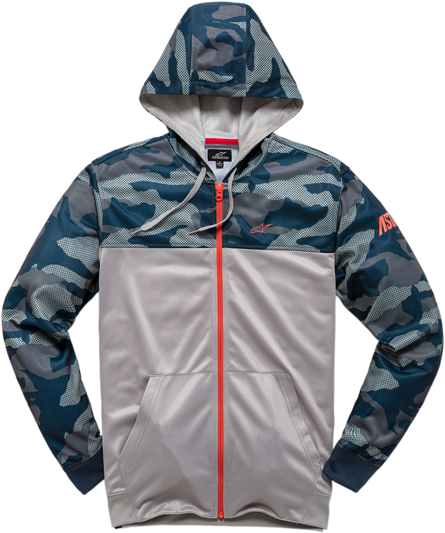 Alpinestars - Reckon Zip Hoodie - Camo Navy - XL - Reckon Zip Hoodie - 1210530009071XL