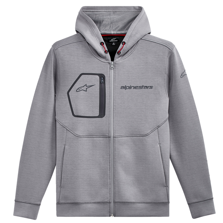 Alpinestars - Convex Tech Hoodie - Heather Gray - Medium - Convex Tech Hoodie - 1212530201026M