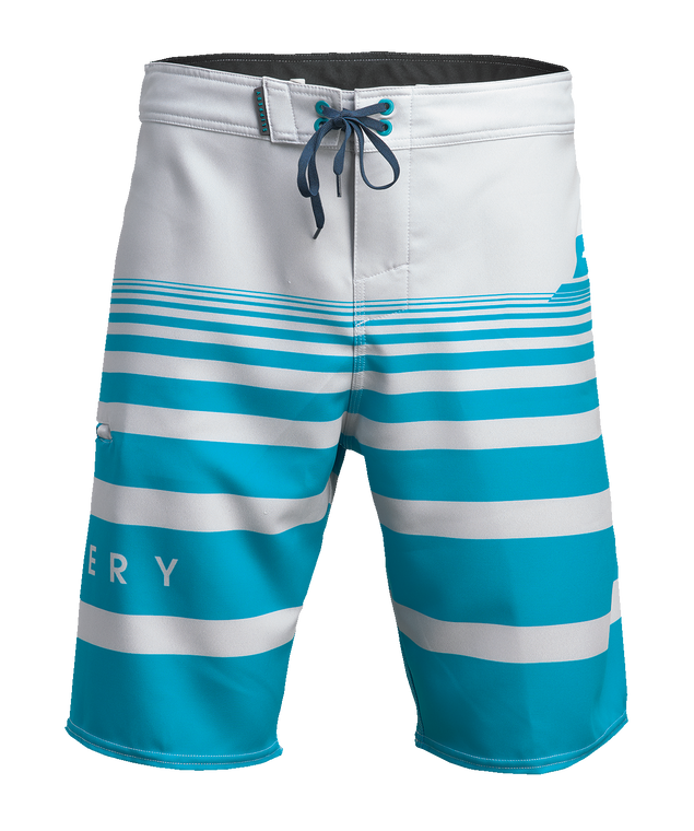 Slippery - Glide Board Shorts - Gray/Aqua - US 40 - Glide Board Shorts - 3230-0247