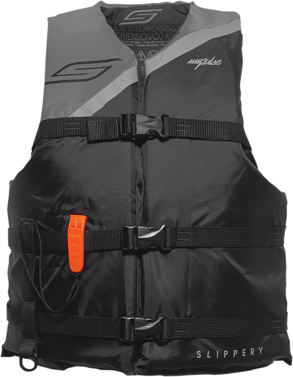 Slippery - Impulse Vest - Black/Charcoal - One Size - Impulse Nylon Vest - 103014-70100421