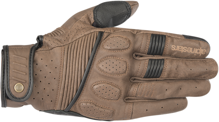 Alpinestars - Crazy Eight Gloves - Brown/Black - Large - Crazy Eight Gloves - 3509018-82-L