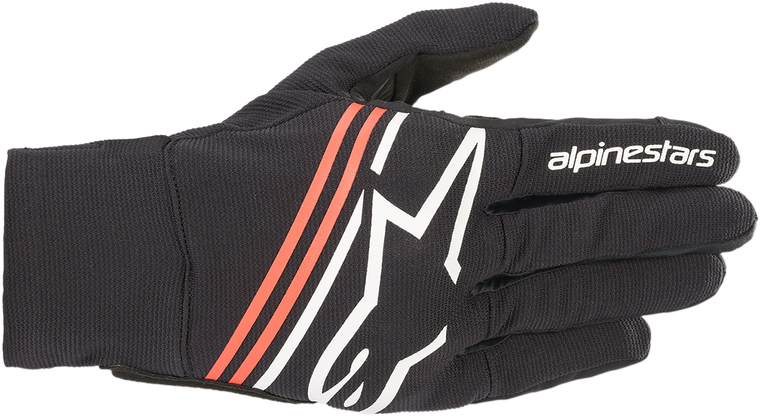 Alpinestars - Reef Gloves - Black/White/Fluo Red - 2XL - Reef Gloves - 3569020-1231-2X
