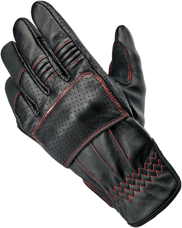 Biltwell - Borrego Redline Gloves - Large - Borrego Redline Gloves - 1506-0108-304