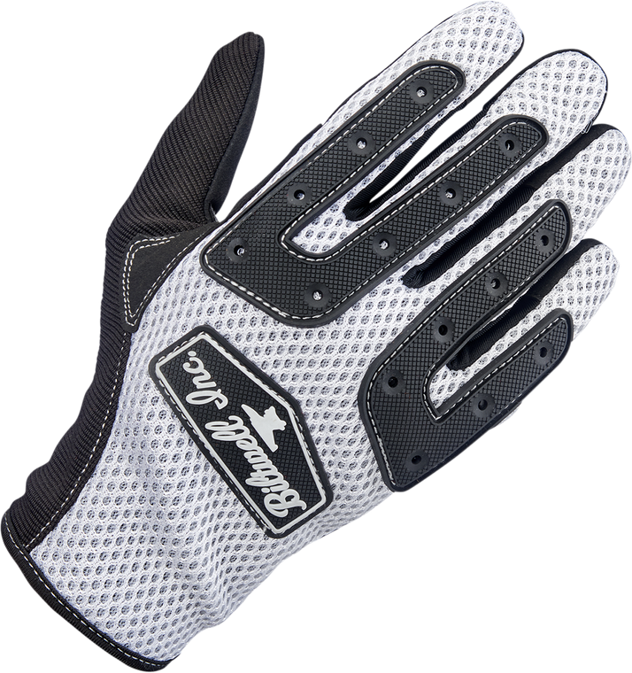 Biltwell - Anza Gloves - White/Black - XL - Anza Gloves - 1507-0401-005