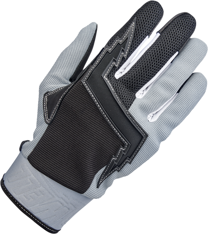 Biltwell - Baja Gloves - Gray/Black - XL - Baja Gloves - 1508-1101-305