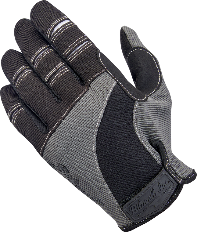 Biltwell - Moto Gloves - Gray/Black - XS - Moto Gloves - 1501-1101-001