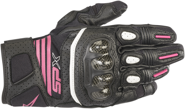 Alpinestars - Stella SPX AC V2 Gloves - Black/Fuchsia - Large - Stella SPX AC Gloves - 3517319-1039-L