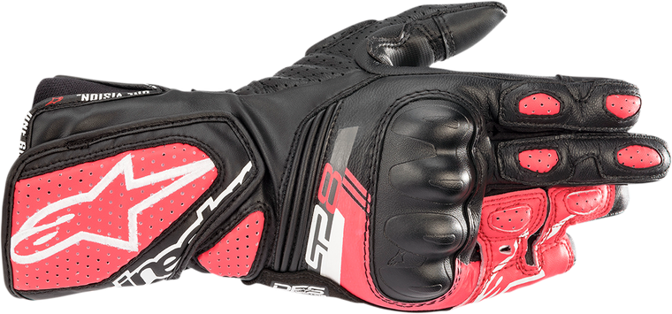 Alpinestars - Stella SP-8 V3 Gloves - Black/White/Diva Pink - Medium - Stella SP-8 V3 Gloves - 3518321-1832-M
