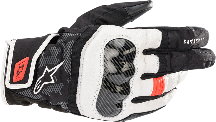 Alpinestars - SMX-Z Gloves - Black/White/Red - Medium - SMX-Z Gloves - 3527421-1231-M