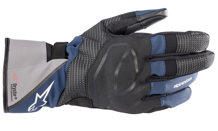 Alpinestars - Andes V3 Drystar Gloves - Black/Dark Blue - 2XL - Andes V3 Drystar Gloves - 3527521-1267-2X