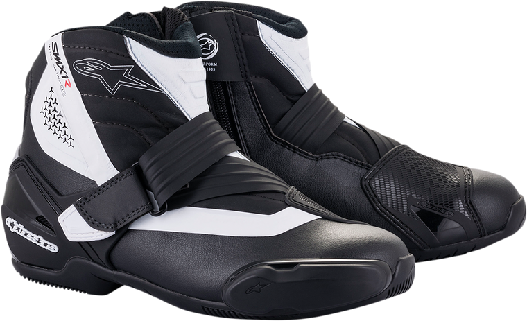 Alpinestars - SMX-1 R v2 Boots - Black/White - US 6.5 / EU 40 - SMX-1R V2 Boots - 2224521-12-40