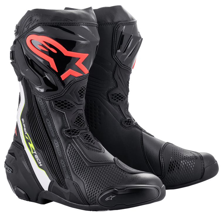 Alpinestars - Supertech R Boots - Black/Red - US 11.5 EU 46 - Supertech R Boots - 2220021-1236-46