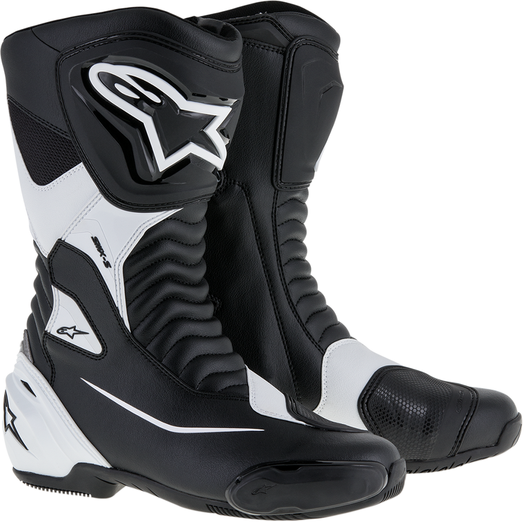 Alpinestars - SMX-S Boots - Black/White - US 8 / EU 42 - SMX S Boots - 2223517-12-42