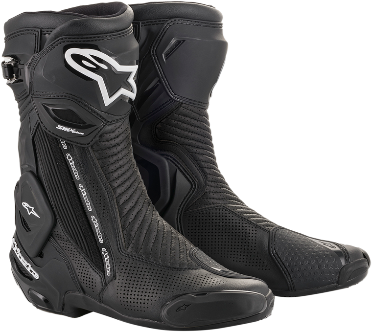 Alpinestars - SMX+ Vented Boots - Black - US 5 / EU 38 - SMX Plus Vented Boots - 2221119-10-38