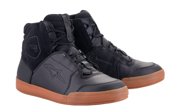 Alpinestars - Chrome Shoes - Waterproof - Black/Brown - US 14 - Chrome Waterproof Shoes - 2543123118914