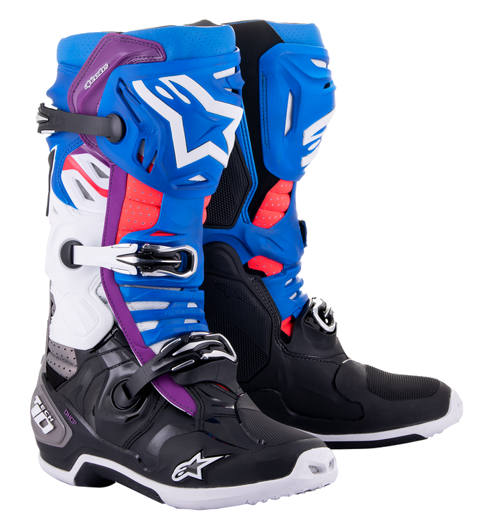 Alpinestars - Tech 10 Supervented Boots - Blue/Black/White - US 12 - Tech 10 Supervented Boots - 2010520-1792-12