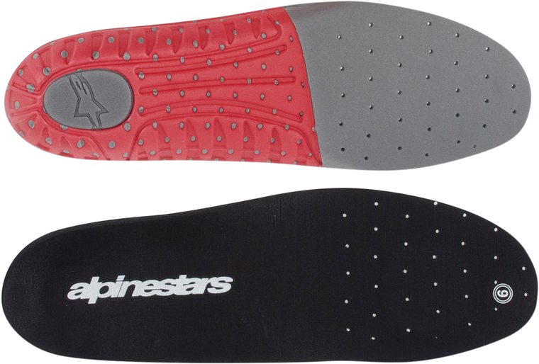Alpinestars - Tech 7 Footbed - Gray/Red - Size 10 - Tech 7 Boot Footbed Inserts - 25FUT74-933-10 Alpinestars - Tech 7 Footbed - Gray/Red - Size 10 - Tech 7 Boot Footbed Inserts - 25FUT74-933-10