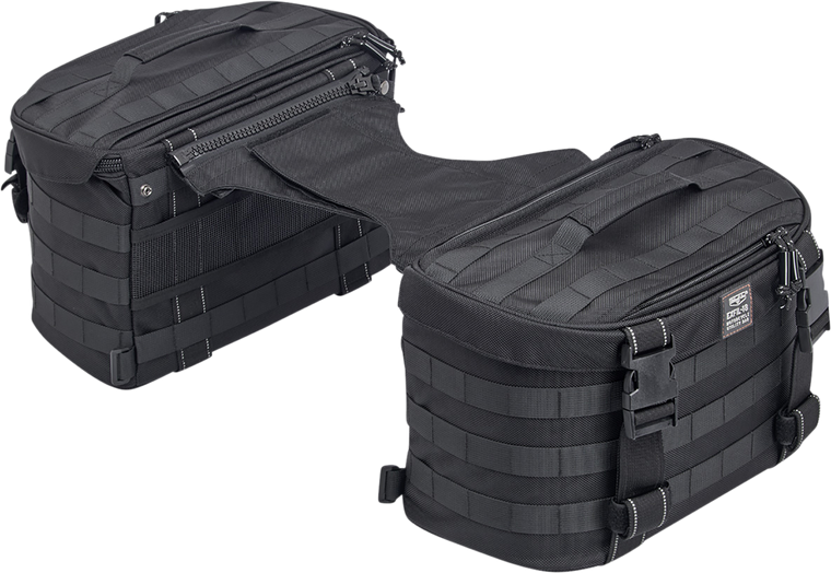 Biltwell - EXFIL-18 Saddlebags - Black - EXFIL-18 Saddlebags - 3011-01