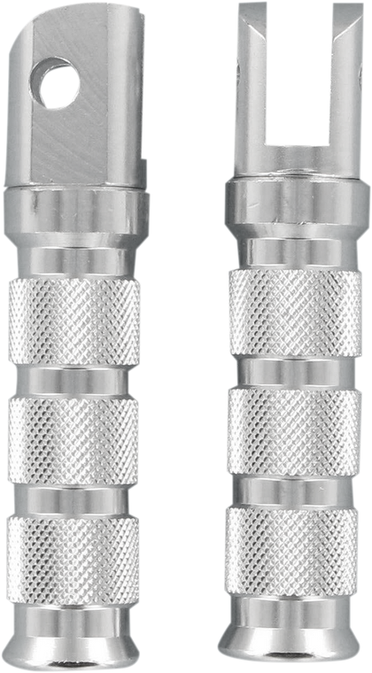 Emgo - Front Footpegs - Silver - Yamaha - Anodized-Aluminum Footpegs for Sportbikes - 50-11241